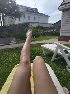Legs Selfie in Sunbed