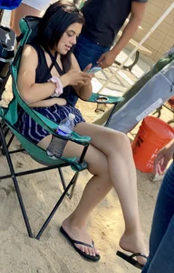 Latina Showing Cheeks at Baseball (Not OC)