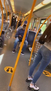 Mix of nice asses out in tight jeans