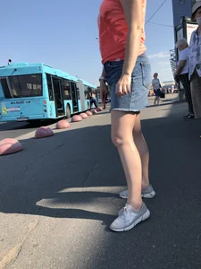 Milf in Denim Skirt With Nice Legs Street Creepshots Archive