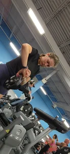 Super Hot Tight Fit Bubble on Gym Babe in Her Tiny Tight Blue Gymshark Spandex Shorts