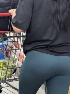 Green and purple tight pants
