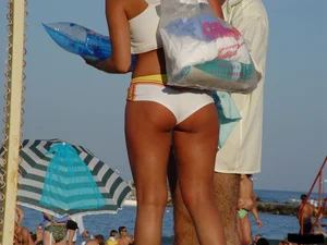 Sexy beach and bikini girls