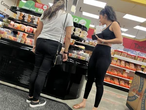 See through leggings on latina teen