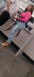 BBL in tight jeans latina