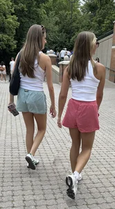 Candid tan babes