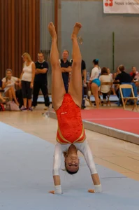 Candid gymnasts