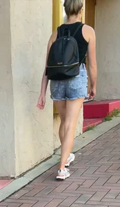 Short Shorts Outside Movie Theater