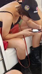 Flat Chested Candid Girl in a Bra