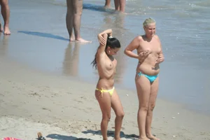 Continesti nude beach girls in Romania