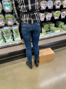 Cute produce worker