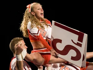 Candid cheerleaders