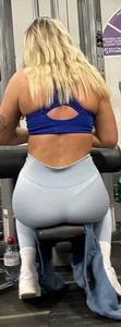 Blonde in Sports Bra at the Gym (Not OC)