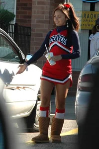 Candid cheerleaders