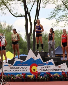 Candid track girls and runner