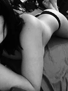Hot Black and White Selfies of a Skinny Girl in Bed