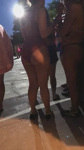 Party babes in bikinis and swimmsuits
