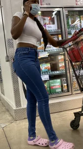 Sexy Ebony with Hips, Ass, and Leggggggggs!