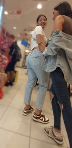 Tall Arabic Duo in Jeans