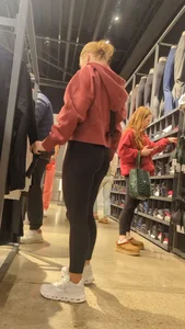 Cute white girls shopping