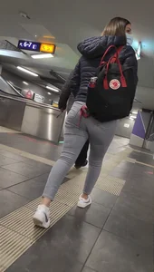 Brunette in tight jeans got suspicious