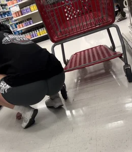 Gym PAWG @ target in biker shorts (OC)