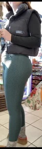 Green Leggings Ass and Frontal Caps in Store