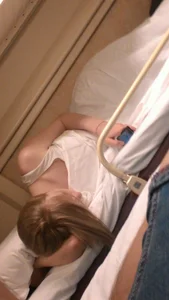 Barefoot Girl in Leggings Lying in the Train Sleeping Car Creepshots