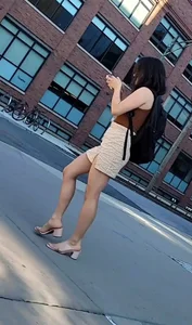 Sexy latina in skirt