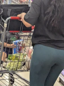 Green and purple tight pants