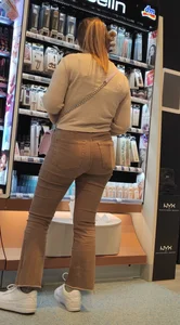 Brunette with nice thick butt