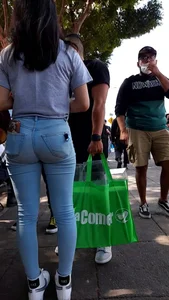 Hot latina with five different outfits