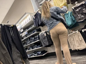 Hot Mom in Tan Ribbed Flares
