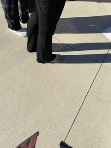 Feet in Sandals Street Creepshot