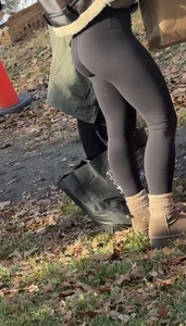 Cap 2 sexy asses in leggings at the same place  Which one is your fav