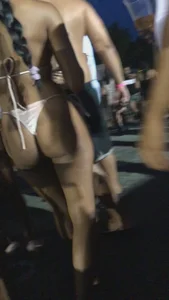 Party girls in bikinis, thongs and swimsuits