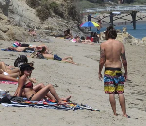 Ashley Tisdale in bikini on the beach in Malibu