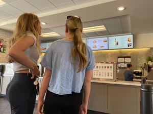 Two Cuties At Chick-Fil-A