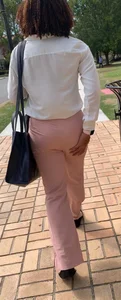 Even she can’t resist touching her own ass