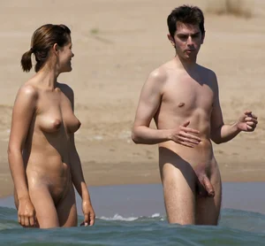 Nude beach and topless girls