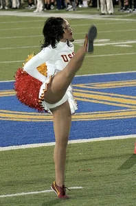 Candid cheerleaders