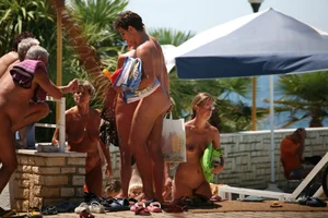 Nude beach pool milfs and mature ladies