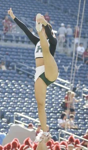 Candid cheerleaders