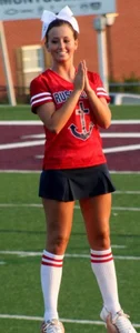 Candid cheerleaders