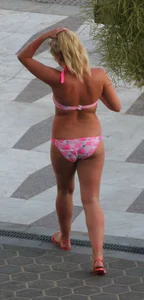 Hotel Balcony Telephoto Candids - Beach Pool Bikini Mega
