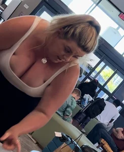 Heavier Milf Showing Off Her Massive Milkers