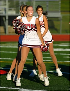 Candid cheerleaders