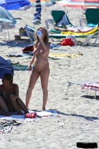 Bunch of sexy ladies on a nude beach
