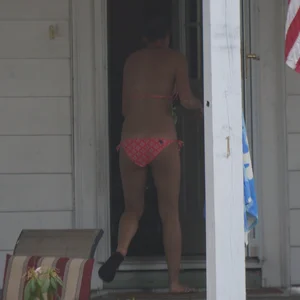 A hot teen neighbor in various bikinis