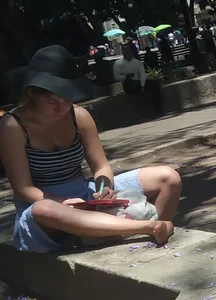 Cute girl, (she knows what she was doing)
